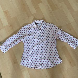 Foxcroft quarter sleeve button up